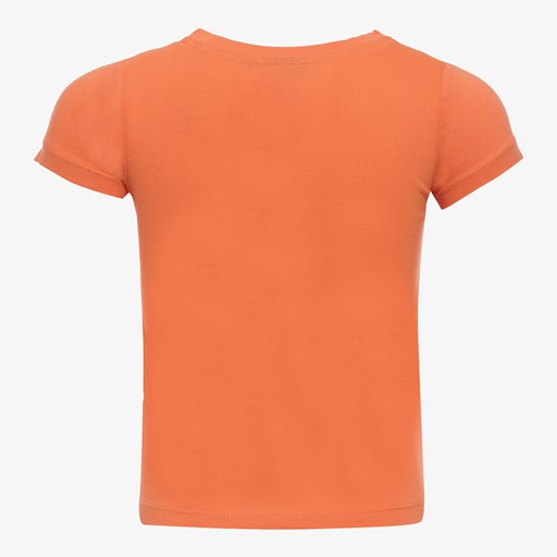 Meisjes T-shirt met fruit oranje