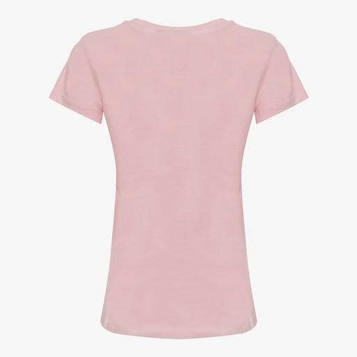 Meisjes T-shirt met tijger lichtroze