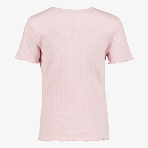 Name It geribd meisjes T-shirt lichtroze