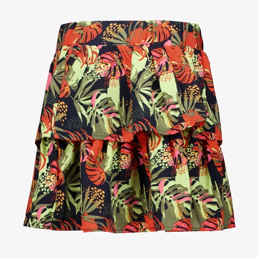 Name It meisjes rokje bloemenprint rood groen