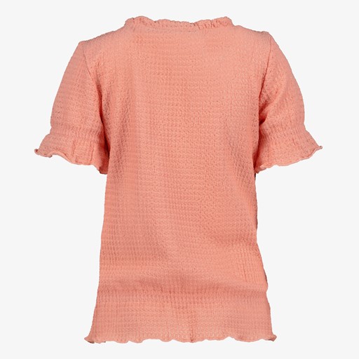 Lang meisjes T-shirt koraal roze