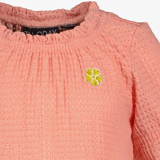 Lang meisjes T-shirt koraal roze