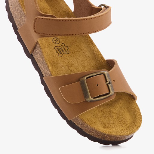 Kinder bio sandalen cognac