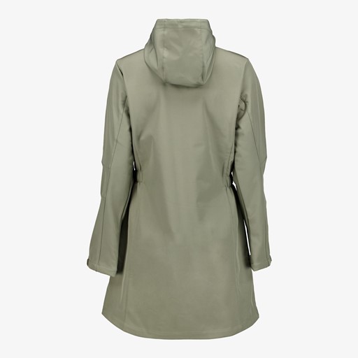 Dames softshell parka jas groen