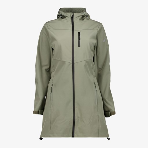 Dames softshell parka jas groen