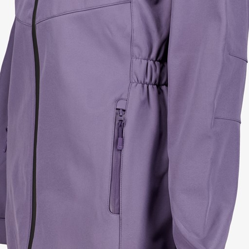Dames softshell parka jas paars