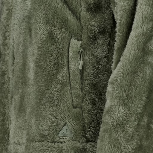 Fluffy dames fleece vest groen