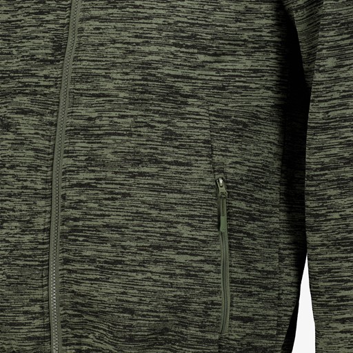 Heren outdoor fleece vest groen