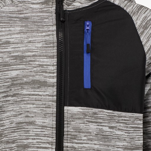 Jongens outdoor fleece vest grijs