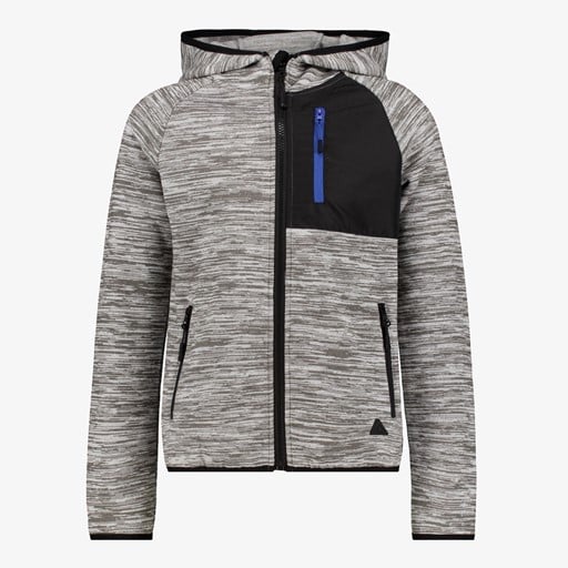 Jongens outdoor fleece vest grijs