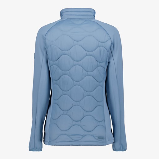 Gewatteerde dames softshell jas blauw