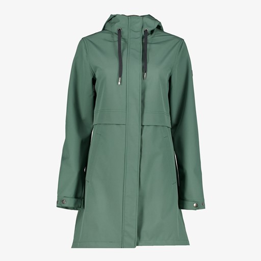 Dames softshell parka jas groen