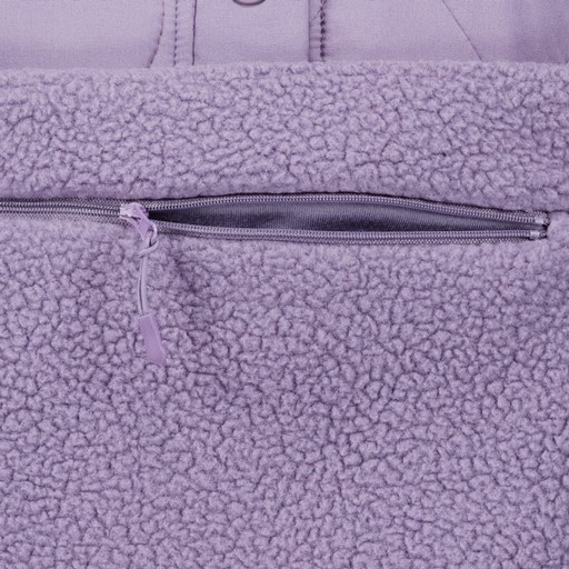 Dames anorak fleece vest paars