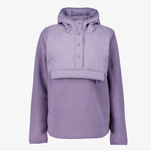 Dames anorak fleece vest paars