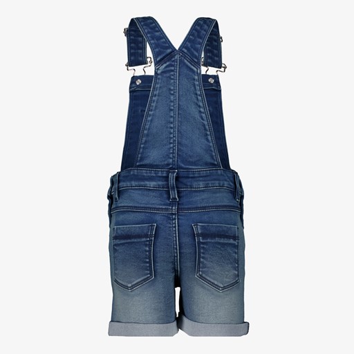 Meisjes denim tuinbroek donkerblauw