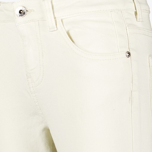 Meisjes flared jeans ecru