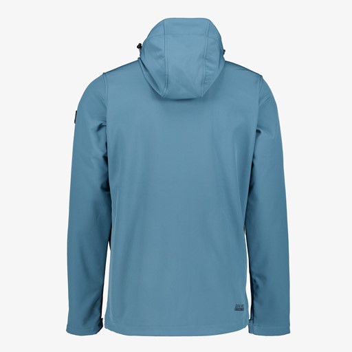 Heren softshell jas waterafstotend blauw