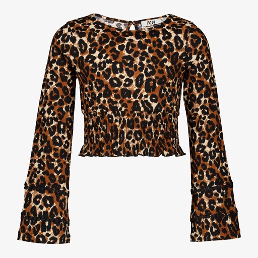 Meisjes cropped tot met luipaardprint