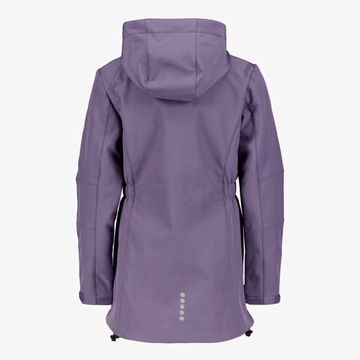 Kinder softshell parka jas paars