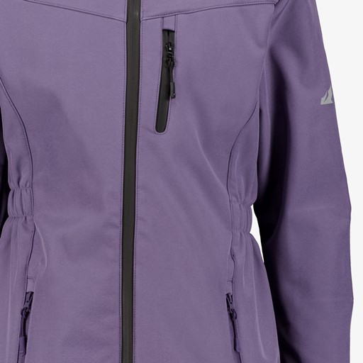 Kinder softshell parka jas paars