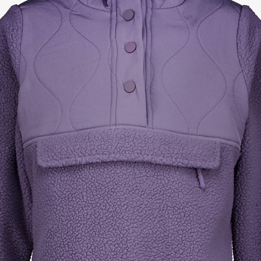 Meisjes anorak fleece vest paars