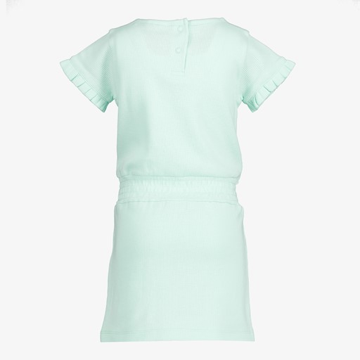 Meisjes jurk met ruches mintgroen