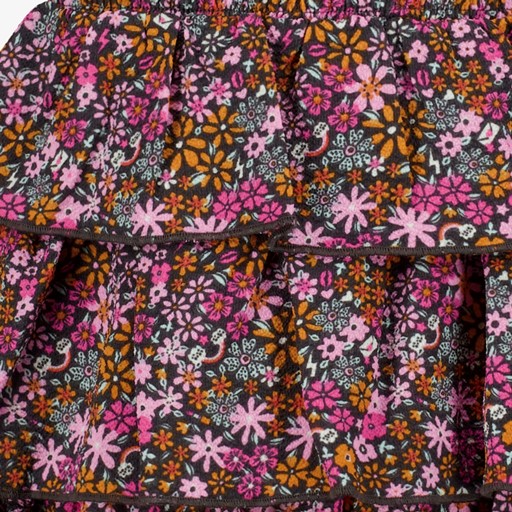 Meisjes rok met bloemenprint