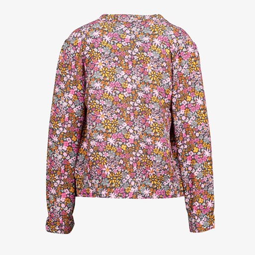 Meisjes vest met bloemenprint