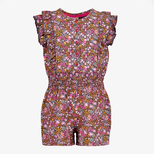 Meisjes playsuit met bloemenprint