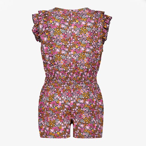 Meisjes playsuit met bloemenprint