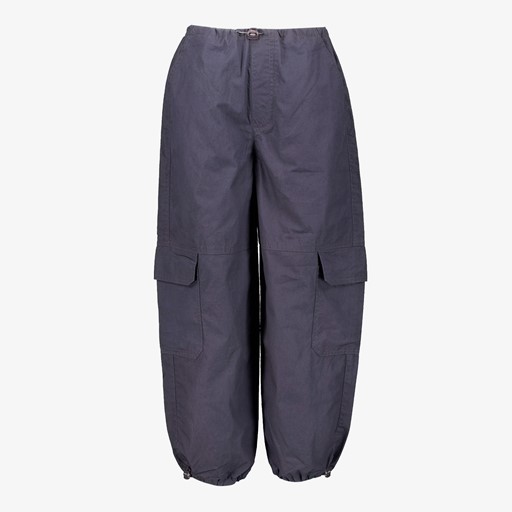 Meisjes parachute broek grijs