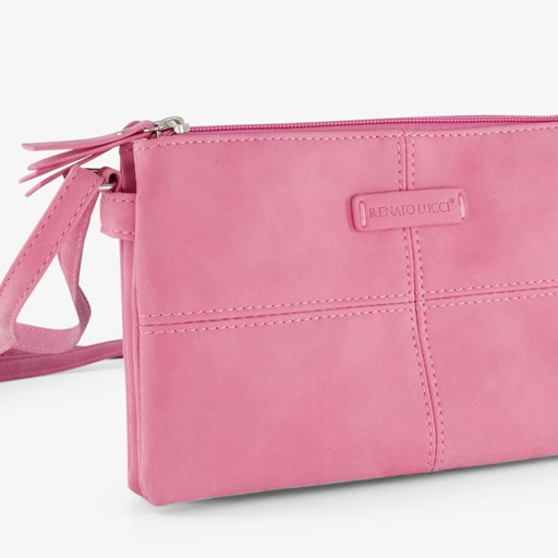 Dames schoudertas roze