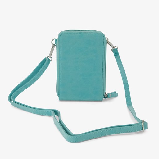 Dames telefoontasje blauw