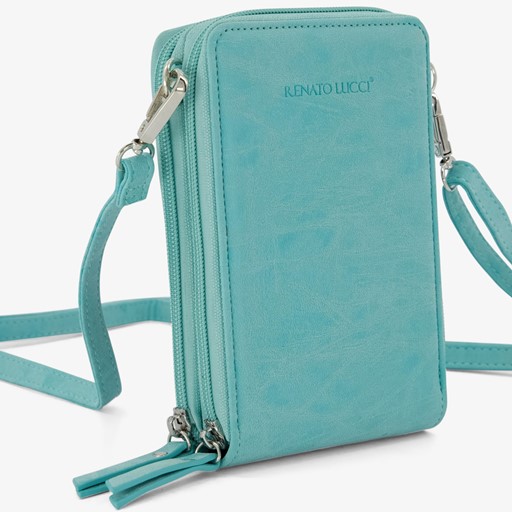 Dames telefoontasje blauw