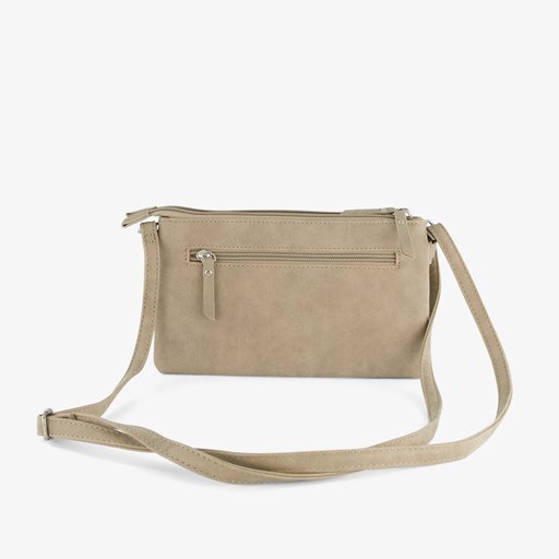Dames schoudertas beige