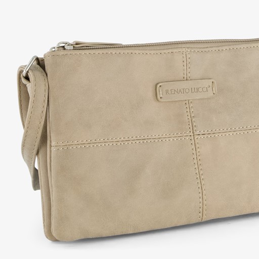 Dames schoudertas beige