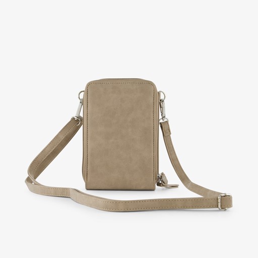 Dames schoudertas beige