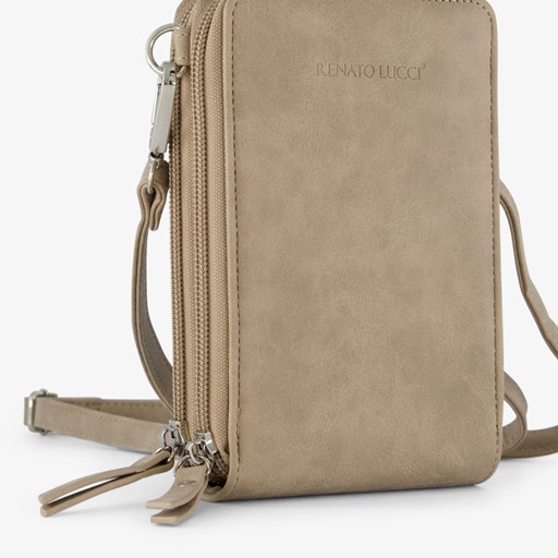 Dames schoudertas beige