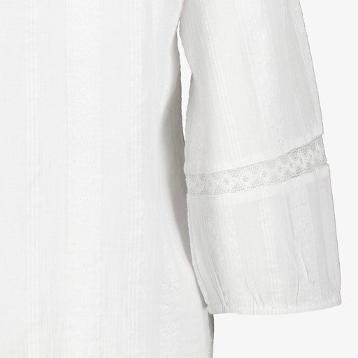 Dames blouse wit met kant