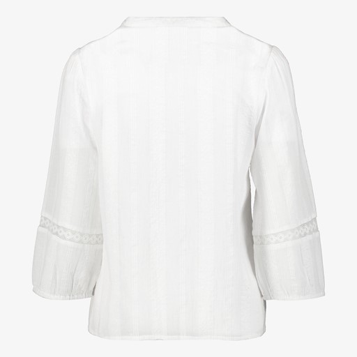 Dames blouse wit met kant
