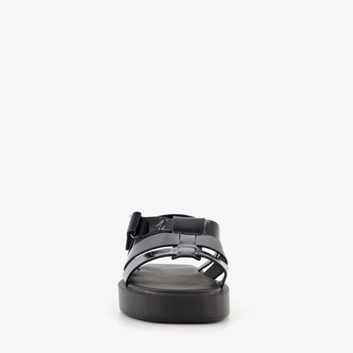 ONLY Shoes dames lak vissers sandalen zwart