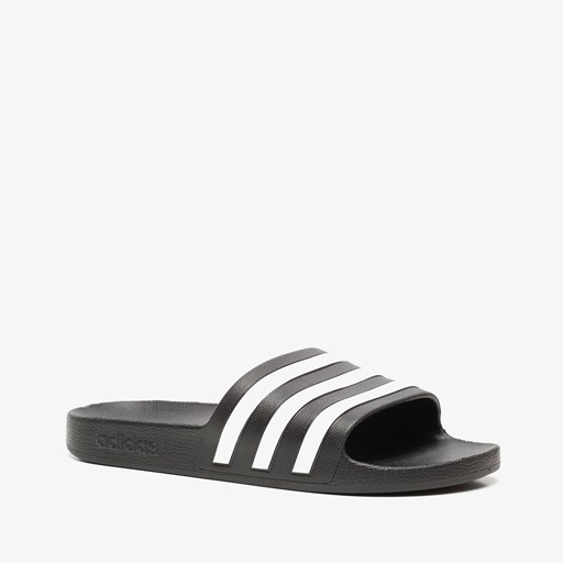 Adilette Aqua kinder badslippers zwart