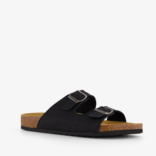 Heren bio slippers zwart