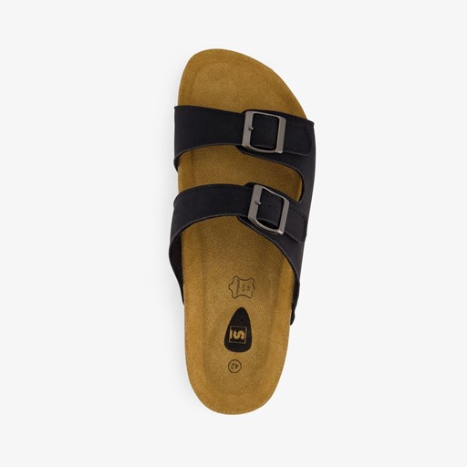 Heren bio slippers zwart