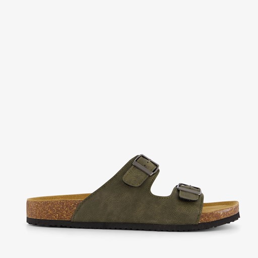 Heren bio slippers groen