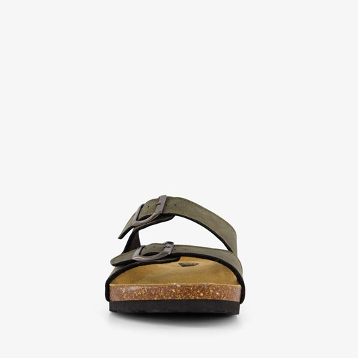 Heren bio slippers groen