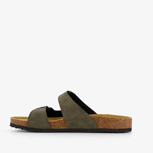 Heren bio slippers groen