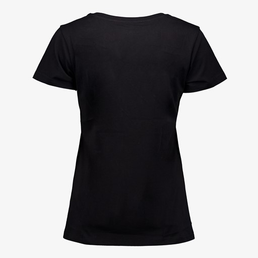 Dames T-shirt zwart met tekstopdruk