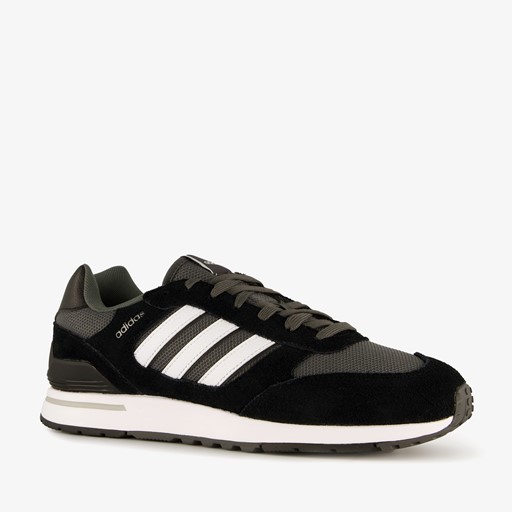 Run 80S heren sneakers zwart wit