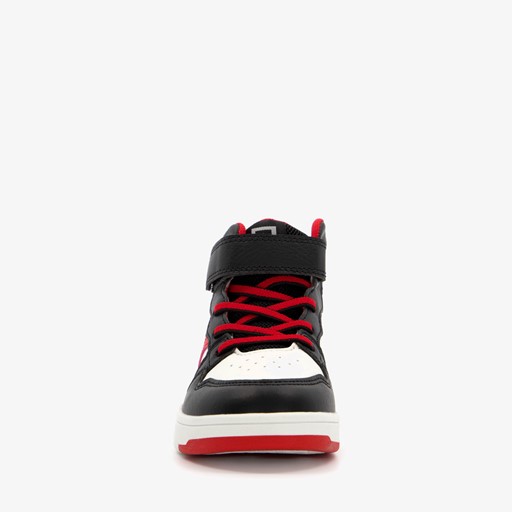 Hoge jongens sneakers zwart/rood